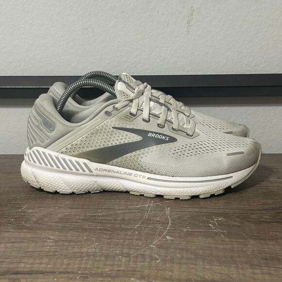 Brooks Adrenaline GTS 22 Women’s Athletic Running Shoes Size 10 (Wide) Gray - Picture 3 of 8